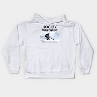 Hockey Slogan Kids Hoodie